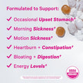 Pink Stork Organic Peppermint Sweets for Morning Sickness and Motion Sickness Support Added Vitamin B6 1st Trimester Pregnancy Must Haves - 30 Wrapped Peppermint Candies