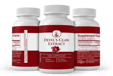 PURE ORIGINAL INGREDIENTS Devil'S Claw Extract, (100 Capsules) Always Pure, No Additives Or Fillers, Lab Verified