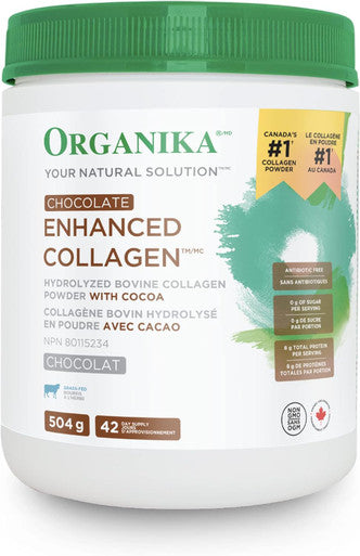 Organika Chocolate Enhanced Collagen, 504G & Electrolytes + Enhanced Collagen- Zesty Lemon Berry - Sugar- Hydration + Protein 360G