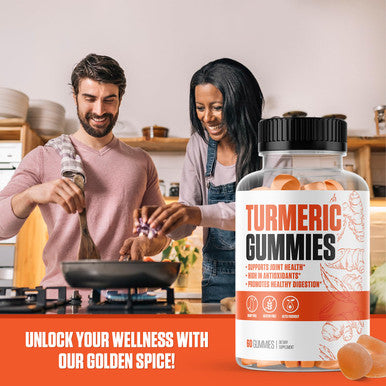EPN Supplements Turmeric + Black Pepper Gummies | #1 Rated Turmeric Supplement | Supports Healthy Joints, High In Antioxidants, Promotes Healthy Digestion For Men & Women | Vegan & Gluten Free - 60 Gummies