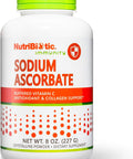 Nutribiotic - Sodium Ascorbate Buffered Vitamin C Powder 8 Oz Vegan Non Acidic & Easier On Digestion Than Ascorbic Acid Essential Immune Support & Antioxidant Supplement Gluten & Gmo