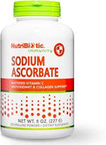 NutriBiotic Sodium Ascorbate Buffered Vitamin C Powder Vegan Non Acidic and Easier on Digestion Than Ascorbic Acid Essential Immune Support and Antioxidant Supplement Gluten and GMO 8 Oz