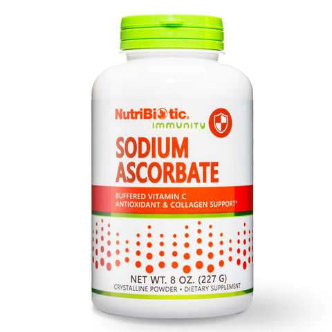 NutriBiotic Sodium Ascorbate Buffered Vitamin C Powder Vegan Non Acidic and Easier on Digestion Than Ascorbic Acid Essential Immune Support and Antioxidant Supplement Gluten and GMO 8 Oz