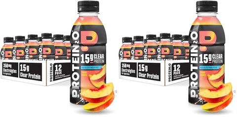 Protein2o 15g Whey Protein Infused Water, Peach Mango, 16.9 Oz Bottle (Pack of 12)
