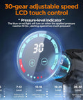 Massage Gun, Portable Deep Tissue Massage Gun For Pain Relief Super Quiet Neck Back Body, 10 Different Heads For Different Muscle Groups, 30 Speed With Lcd Touch Screen