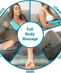 Invospa Shiatsu Neck And Back Massager With Heat - Deep Kneading Pillow For Massage - Electric Full Body Massager