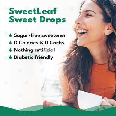 Sweetleaf Sweet Drops Stevia Liquid Sweetener Variety 2-Pack Vanilla Cr me and SteviaClear 4 Oz Ea