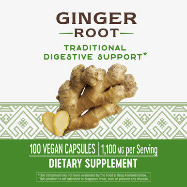 Nature's Way Premium Herbal Ginger Root, 1,100 mg per serving, 100 VCaps