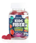 Built Nature Kids Fiber Gummies, Daily Chicory Root Fiber Supplement, Plant Based, Non-Gmo, For Digestive And Intestinal Gut Health, Low Sugar Prebiotic Fiber Gummy For Children, Strawberry Flavored, 60 Gummies