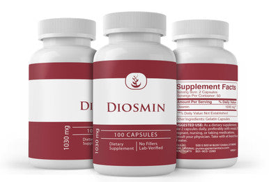 PURE ORIGINAL INGREDIENTS Diosmin (100 Capsules) Always Pure, No Additives Or Fillers, Lab Verified