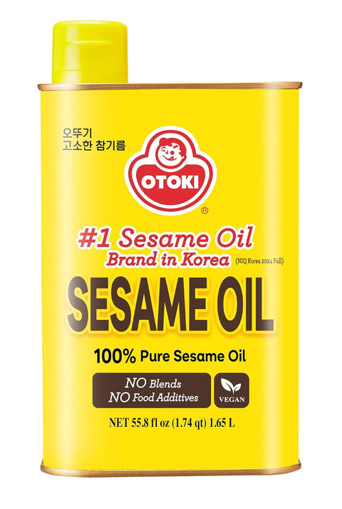 OTOKI 100% Pure Roasted Sesame Oil 320ml (10.82 fl oz) ÃƒÂ¢Ã¢â€šÂ¬Ã¢â‚¬Å“ Authentic Korean Toasted Sesame Seed Oil, Rich Nutty Flavor for Bibimbap, Vegetables & Soups
