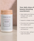 JSHealth Collagen Creamer - Vanilla Collagen Creamer For Coffee - Dairy Free Healthy Coffee Creamer, 30 Servings Of Marine Collagen Peptides