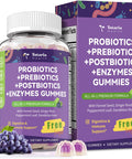 Totaria Sugar Free 5 in 1 Probiotic Prebiotic Postbiotic Gummy 36 Strains Probiotics for Women Men with Digestive Enzymes Peppermint Complete Immune Gut and Digestive Support Vegan