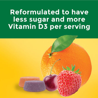 Nature Made Calcium Gummies 500 Mg Per Serving With Vitamin D3 Dietary Supplement For Bone Support 80 Gummies 40 Day Supply