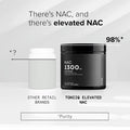 Toniiq 1300mg Ultra High Strength NAC Capsules - Min. 98%+ Tested Purity - Highly Bioavailable NAC Supplement - 240 Vegetarian N Acetyl Cysteine Capsules