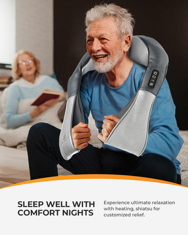 Coococo Shiatsu Neck And Back Massager, Birthday For Men, 8 Massage Nodes 4D Neck & Shoulder Massager For Deep Tissue, For Office Home Car Use