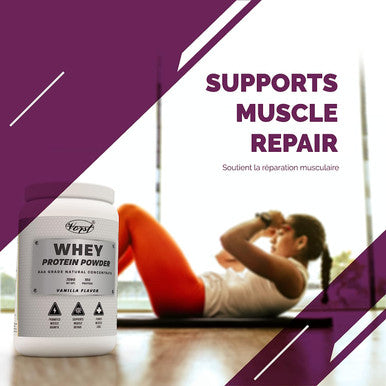 VORST Whey Protein Powder 728g | 28 Servings Vanilla Flavored | AAA Grade Concentrate | 1 Jar