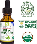 Island Nutrition , Oil Of Oregano Organic Liquid Drops (1 Fl Oz) - 100% Organic Olive Oil & Organic Oregano Oil, Grown In Spain (Aceite De Oregano)