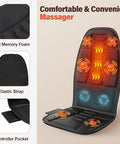 Back Massager With Heat, Massage Chair Pad For Pain Relief Deep Tissue, Portable Massage Seat Cushion For Home Office Use, Gifts For Men Women