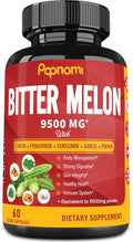 Papnami 9500Mg Organic Bitter Melon Extract Capsules - 60 Pills 2 Month - Combined Neem Fenugreek Curcumin Garlic & Papaya