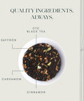 Luxmi Estates Saffron Chai | 100 gm | Signature India collection | Assam CTC Tea | Black tea collection | Saffron chai Organic Strong tea | Antioxidants | Assam Valley tea | Kashmiri Saffron Cinnamon Natural Cardamom Extract