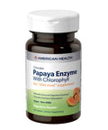 American Health Chewable Papaya Enzyme With Chlorophyll 100 Tablets