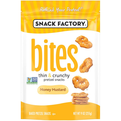 Snack Factory Cinnamon Sugar Pretzels, 9 Oz Bag