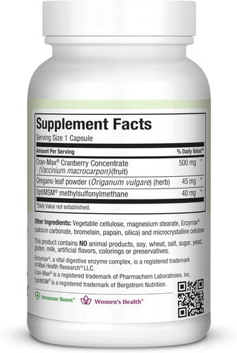 Maxi Health CranMax Supreme Urinary Tract and Immune Boost Capsules 120 Count