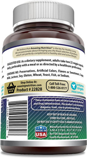 Amazing Nutrition Formulas Astragalus 2000 mg Per Serving 120 Capsules Supplement | Made From Pure Astragalus Membranaceus Plant Root Extract | Non-GMO | Gluten