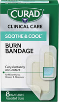 Curad Soothe and Cool Clear Gel Bandages Assorted Clear 8/Box