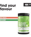 Optimum Nutrition Clear Protein 100% Plant Protein Isolate Lime Sorbet