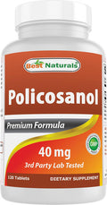 Best Naturals Policosanol 40mg 120 Tablets - Promotes Healthy Cardiovascular Function