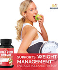 Apple Cider Vinegar Capsules 5050mg Herbal Equivalent with Ginger Turmeric Supports Digestion Detox Immune 2 Months Supply