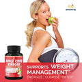 Apple Cider Vinegar Capsules 5050mg Herbal Equivalent with Ginger Turmeric Supports Digestion Detox Immune 2 Months Supply