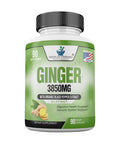 Ginger Root Capsules Organic 3850mg, Ginger Powder, Ginger Supplements, Ginger Capsules, Ginger Pills, Ginger Extract, Organic Ginger Root, Immune Support, Alternative to Ginger Chews, 90 Veg Capsule