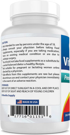 Best Naturals Vitamin B6 50 mg 250 Tablets