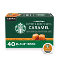 Starbucks K-Cup Coffee Pods, Caramel Naturally Flavored Coffee For Keurig Brewers, 100% Arabica, 1 Box (22 Pods)