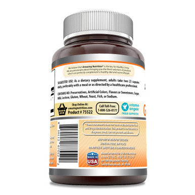 Amazing Formulas Ginger Root 4:1 Supplement | 1500 Mg Per Serving | 200 Capsules Supplement | Non-Gmo | Gluten Free | Made In Usa