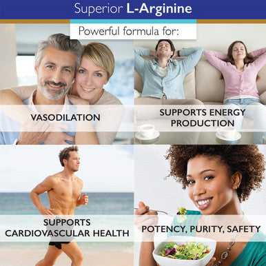 Superior Labs Pure LArginine Free Form Optimal 3000mg Dosage 150 Vegetable Capsules Supports Vasodilation Energy Production and Cardiovascular Health