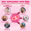 Iron Bisglycinate 26Mg Filled Gummies- Gentle Beet Root Iron Gummy Plus Vitamin C, Supplement Iron With B12 & Folate For Women & Men, Iron Deficiency, Immune & Energy Support, Sugar-Free, Vegan,120Cts
