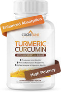 Cognitune Organic Turmeric & Ginger Capsules - Turmeric Curcumin with Ginger & BioPerine 95% Curcuminoids - Joint Digestion Immunity Support Black Pepper Extract for Increased Absorption
