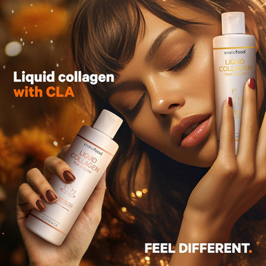 Codeage Liquid Collagen Supplement Chocolate Flavor Beauty Trim & Glow Liposomal Collagen Peptides CLA Conjugated Linoleic Acid Hyaluronic Acid Vitamin E Hydrolyzed Non-GMO 15.22 fl oz