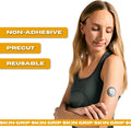 Skin Grip : Skin Defender Reusable Barrier for Dexcom G7 & Stelo CGM Devices Pre-Cut Non-Adhesive Cover for Continuous Glucose Monitor Sensors Helps Prevent Allergic Reactions 5 Pack