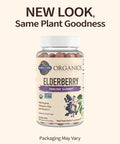 Garden of Life Organics Elderberry Gummies For Adults & Kids - Immune Support Supplement With Organic Fruit Herbal Blend Elderberry EUSAcea Zinc Vitamin C 120 Vegan Gluten Free Gummies