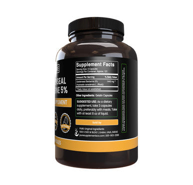 PURE ORIGINAL INGREDIENTS Goldenseal Berberine No Magnesium Or Rice Fillers, Always Pure, Lab Verified (365 Count)