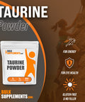 BulkSupplements Taurine Powder - Taurine Supplement, Amino s Supplement - 2g or L-Taurine Supplement - Taurine 2000mg, Taurine for Dogs (1 Kilogram - 2.2 lbs)