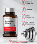 Agmatine Sulfate Capsules 1500Mg | 60 Pills | Pharmaceutical Grade | Non-Gmo, Gluten Free Supplement | By Horbaach