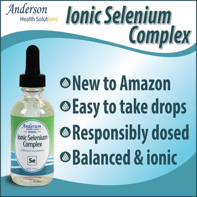 Anderson Ionic Selenium Complex, Liquid Selenium Supplement Drops, Supports Thyroid And Immune System, Antioxidant, Ionic Mineral Drops, Fights Radicals, 40 Servings, 2 Fl Oz