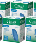 Curad Woven Blue Detectable Bandage 100-Count (Pack of 6)