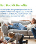 Rite Aid Neti Pot Nasal Rinse Kit with 30 Salt Packets - 1 Kit | Sinus Rinse for & Children | Sinus Relief | Allergy Relief Saline Solution | Nasal Rinse | Sinus Relief Rinse Kit